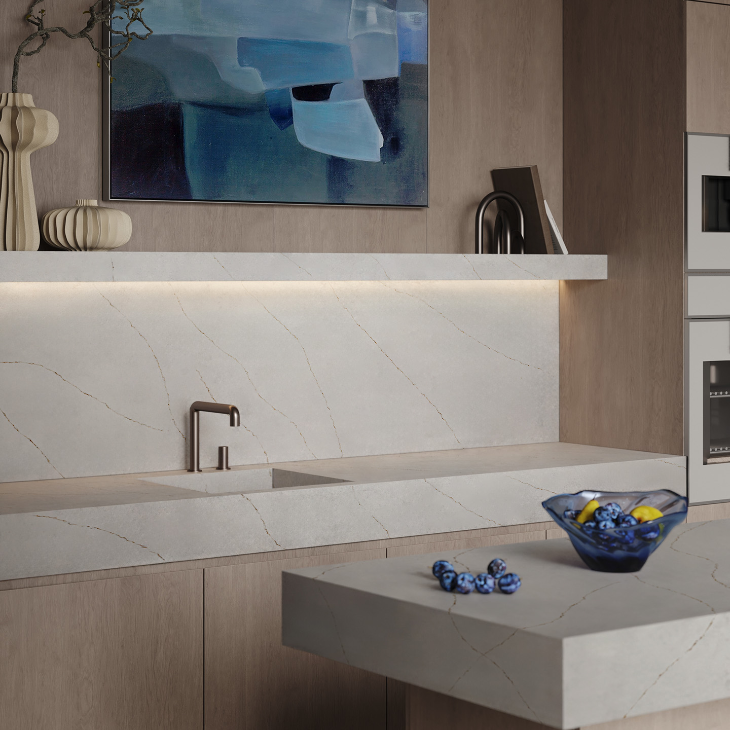 Calacatta Solara Gold uygulama görseli