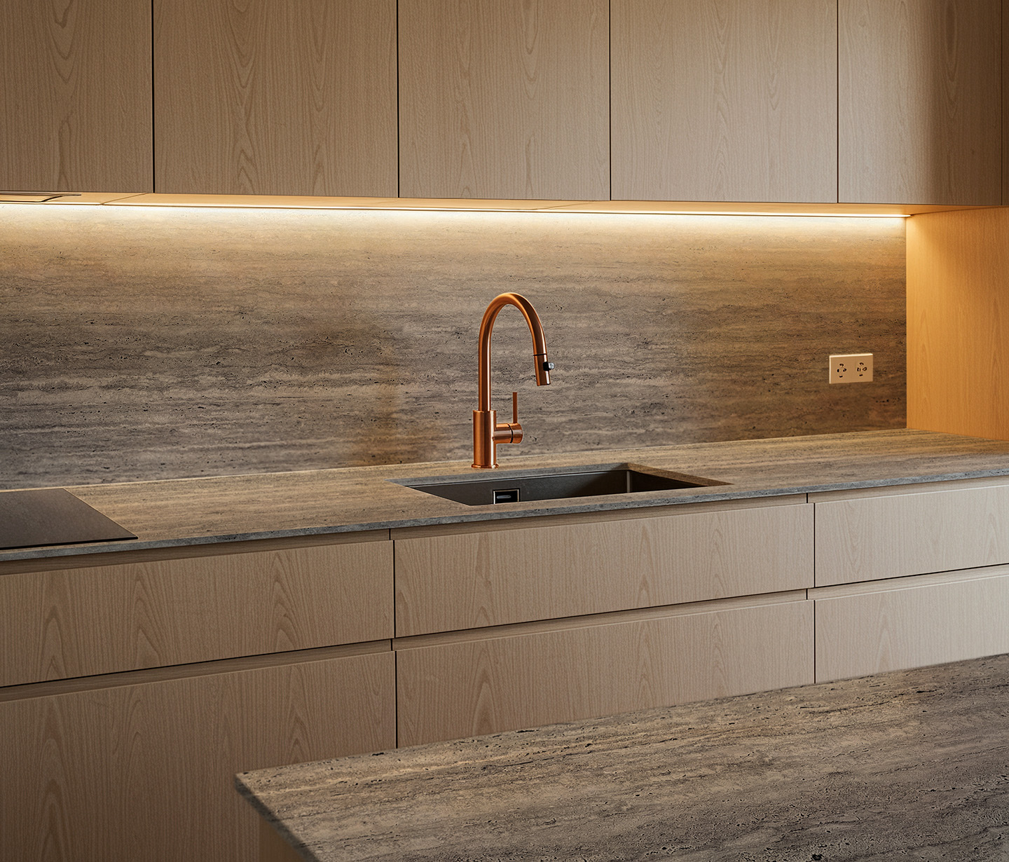 Silver Travertine uygulama görseli